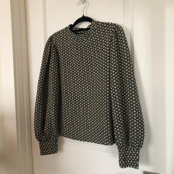 Anthropologie Maeve Shannon Balloon-Sleeved Top - Picture 2 of 6